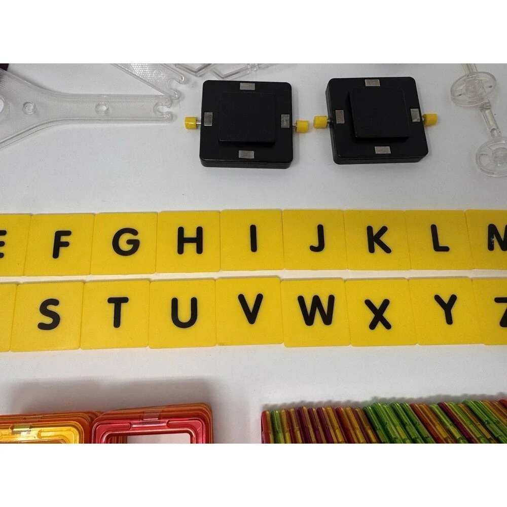 Magformers Magnetic Tiles Lot of 96 Pieces Complete Alphabet Set